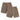 Front and back views of FEAR GOD Essential Cotton Shorts, with the front view in the foreground.