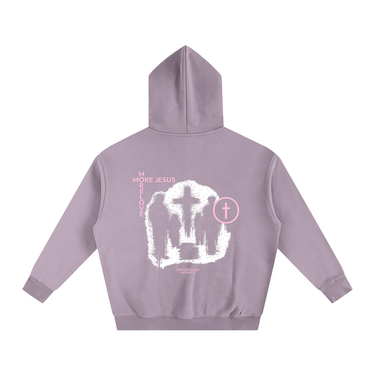 "MORE JESUS" Oversized Fleece Hoodie