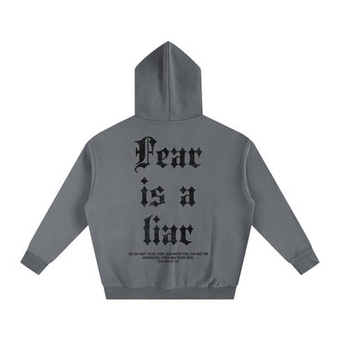 "FEAR IS A LIAR" Oversized Fleece Hoodie