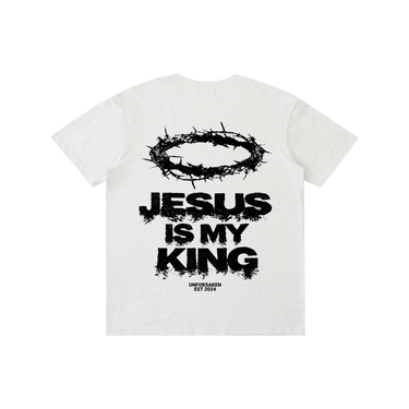 "JESUS IS MY KING" Pure Cotton Tee
